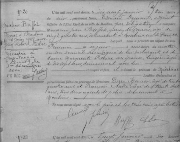 Registres paroissiaux et d'état civil